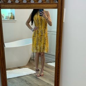 Yellow floral dress